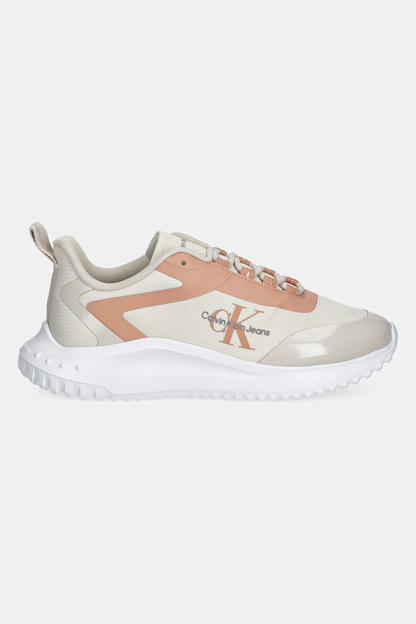 Кросівки Calvin Klein Jeans EVA RUNNER LOW LACE MIX ML WN колір бежевий YW0YW01442
