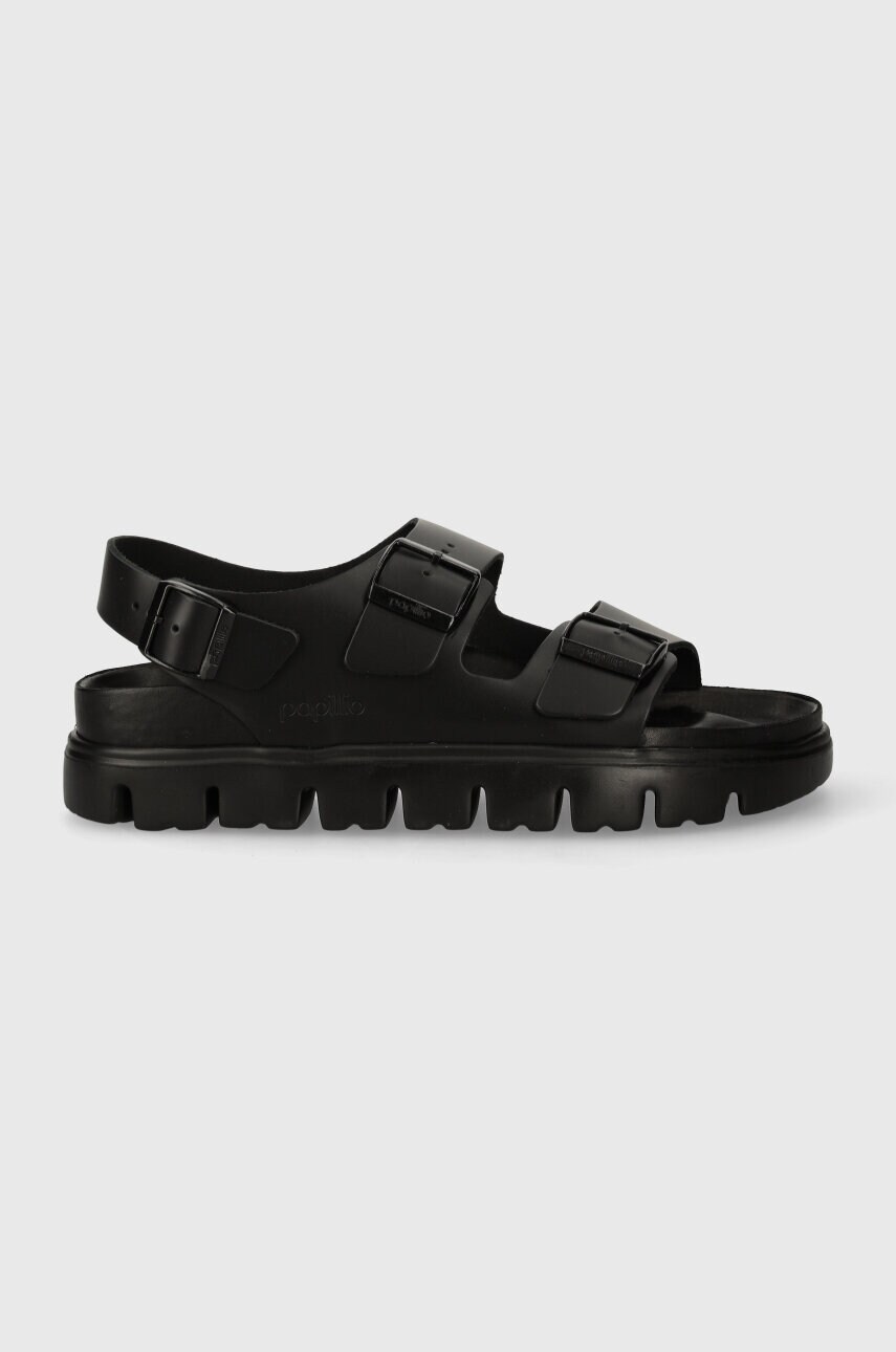 Шкіряні сандалі Birkenstock BIRKENSTOCK X PAPILLIO Milano жіночі колір чорний 1024608