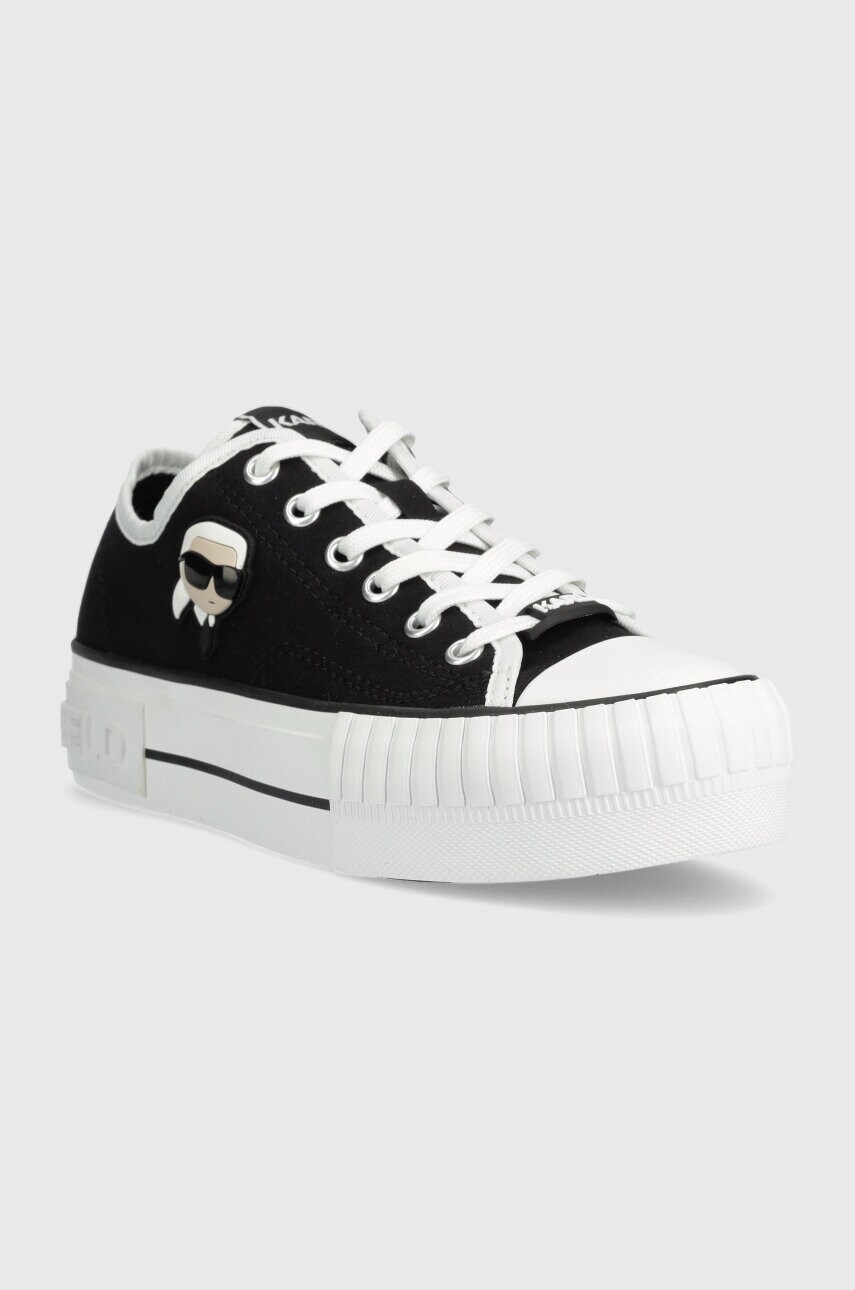 Кеди Karl Lagerfeld KAMPUS MAX NFT жіночі колір чорний KL60424