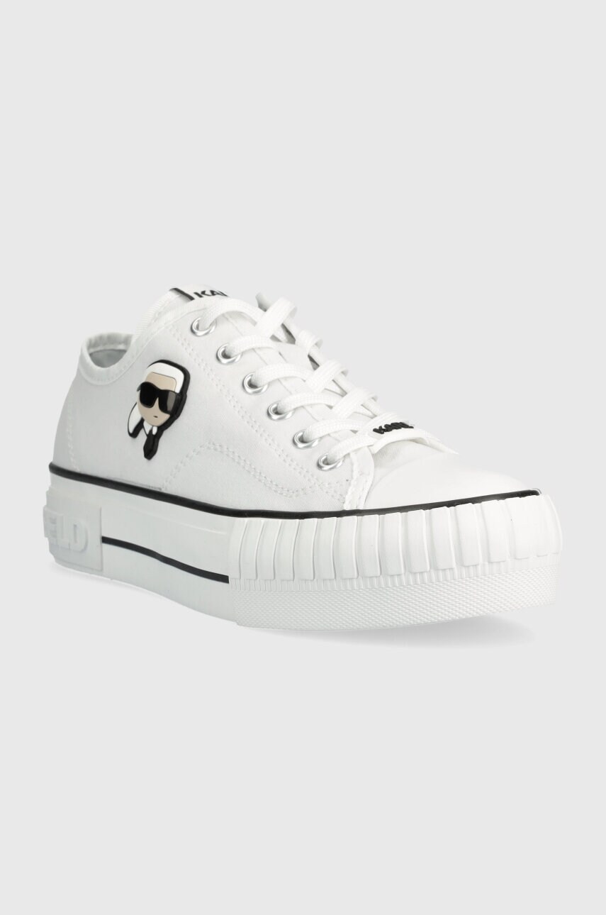 Кеди Karl Lagerfeld KAMPUS MAX NFT жіночі колір білий KL60424