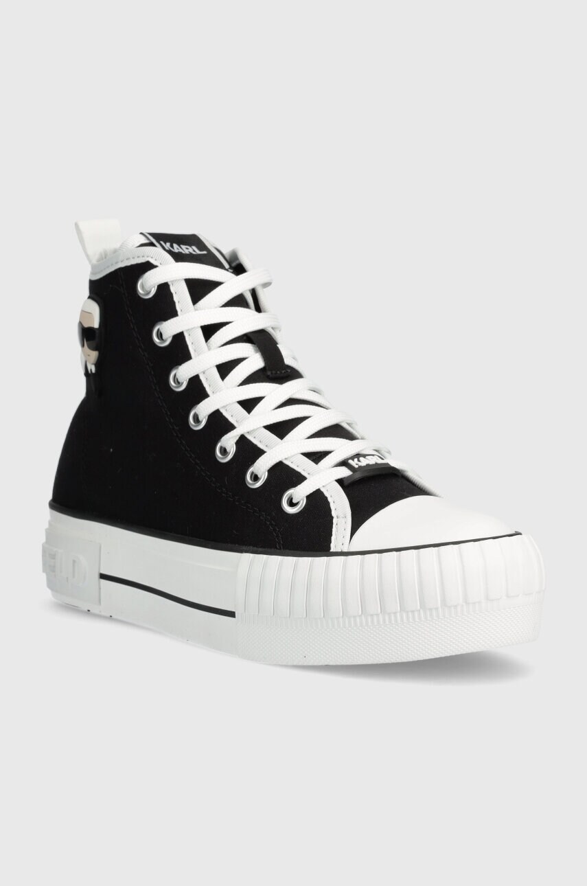 Кеди Karl Lagerfeld KAMPUS MAX NFT жіночі колір чорний KL60444