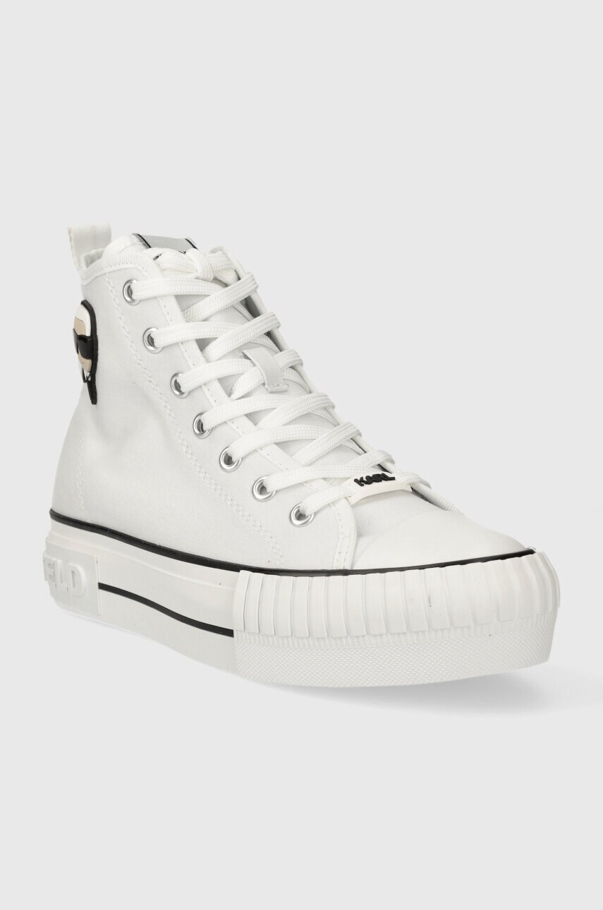 Кеди Karl Lagerfeld KAMPUS MAX NFT жіночі колір білий KL60444