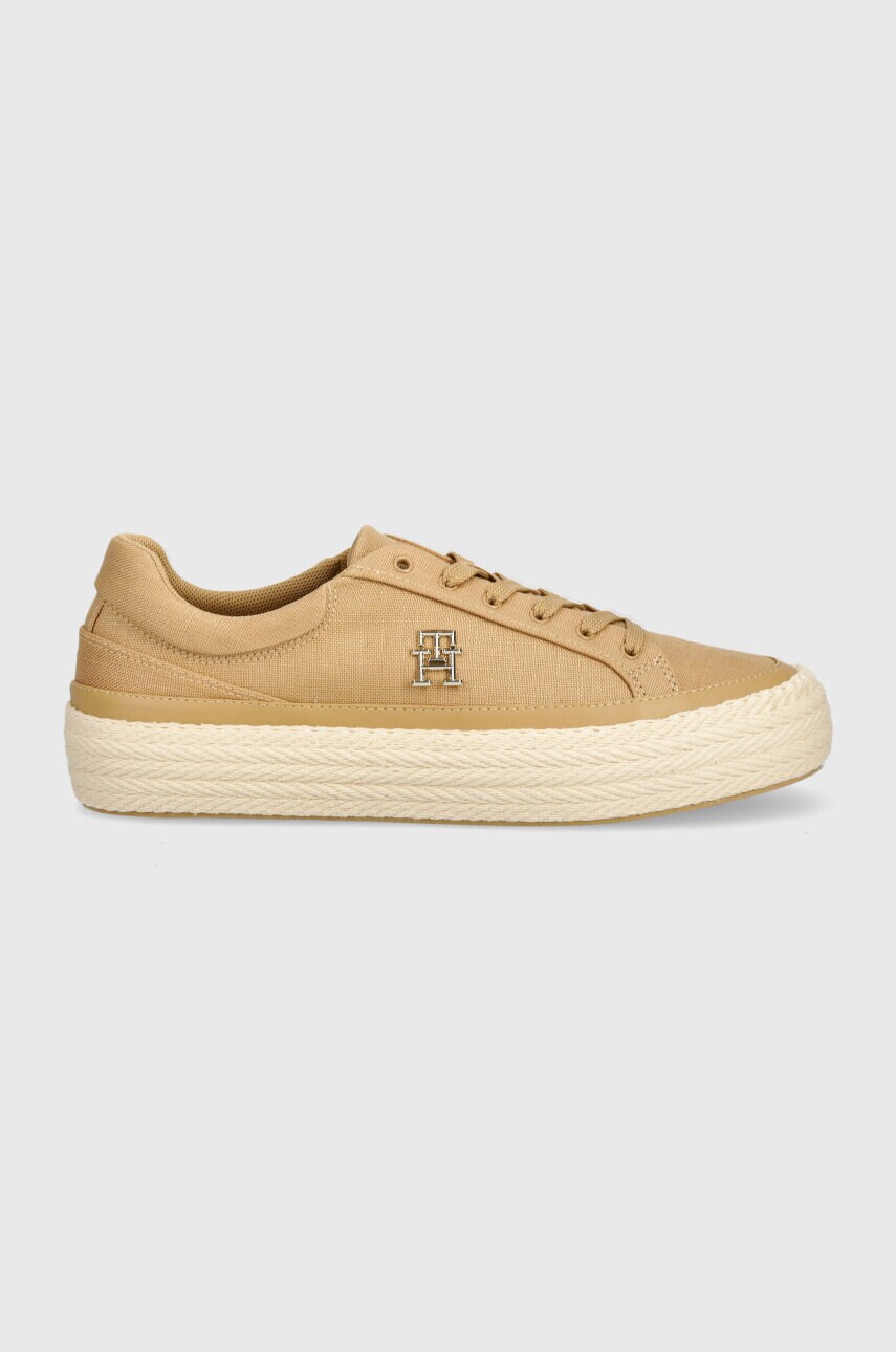 Кеди Tommy Hilfiger VULC жіночі колір бежевий FW0FW07673
