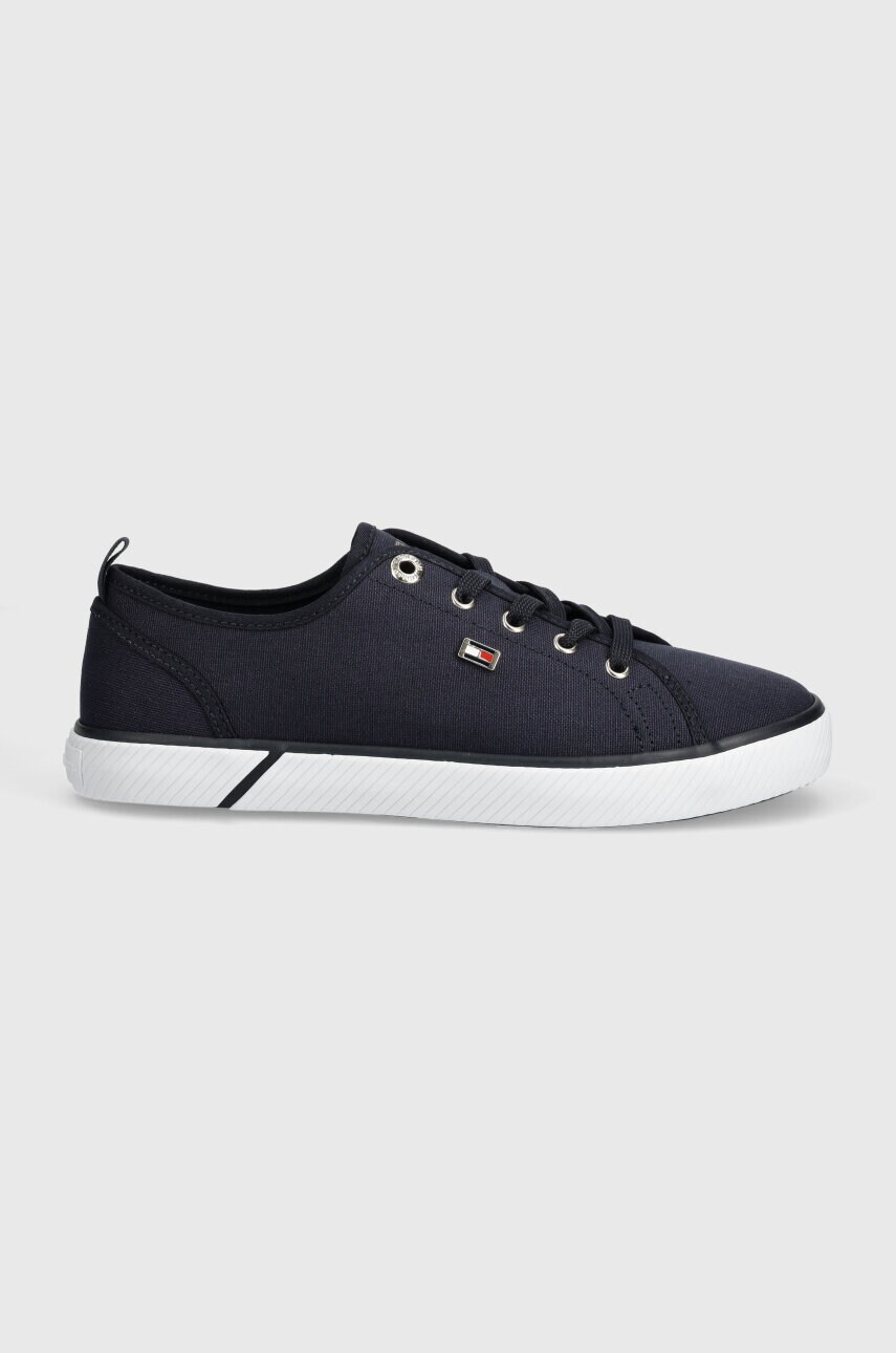 Кеди Tommy Hilfiger VULC CANVAS SNEAKER жіночі колір синій FW0FW08063