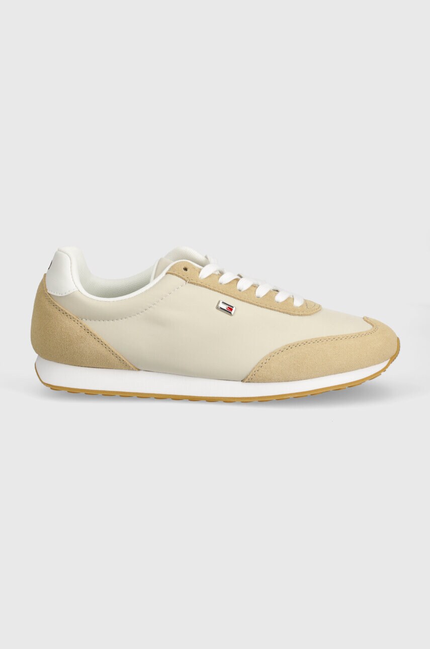 Кросівки Tommy Hilfiger FLAG HERITAGE RUNNER колір бежевий FW0FW08077