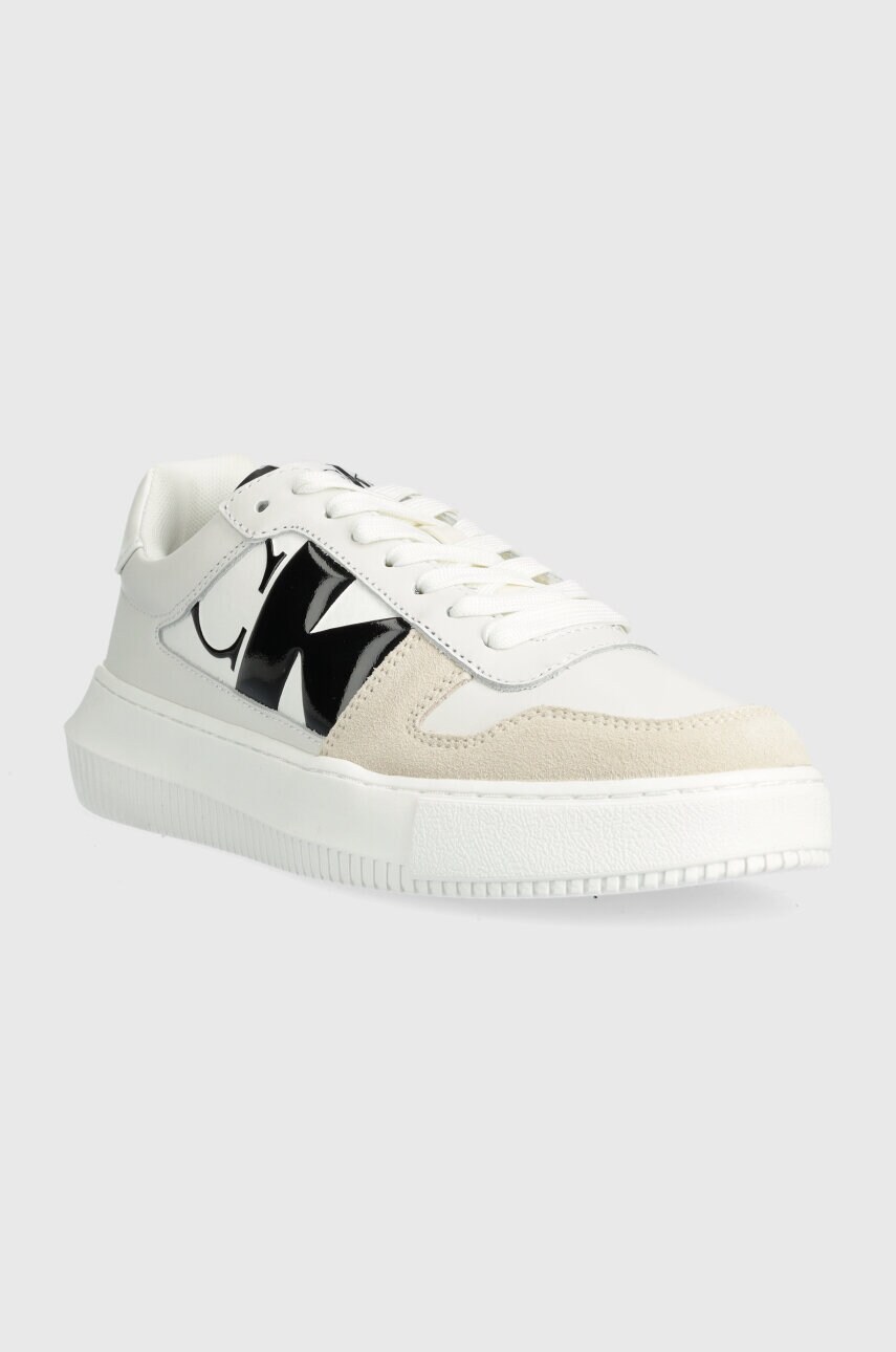 Кросівки Calvin Klein Jeans CHUNKY CUPSOLE LOW MIX NBS DC колір бежевий