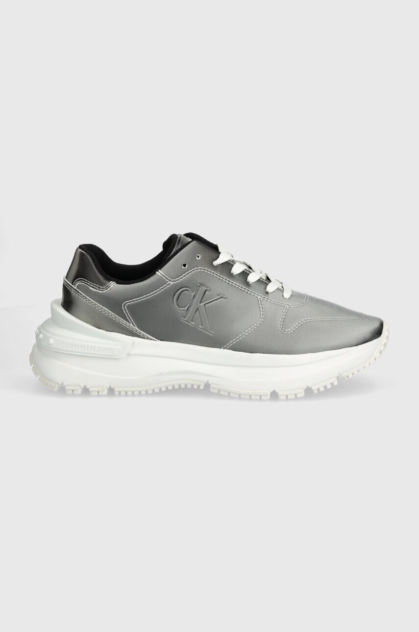 Кросівки Calvin Klein Jeans CHUNKY RUNNER LOW V MG DC колір срібний YW0YW01424