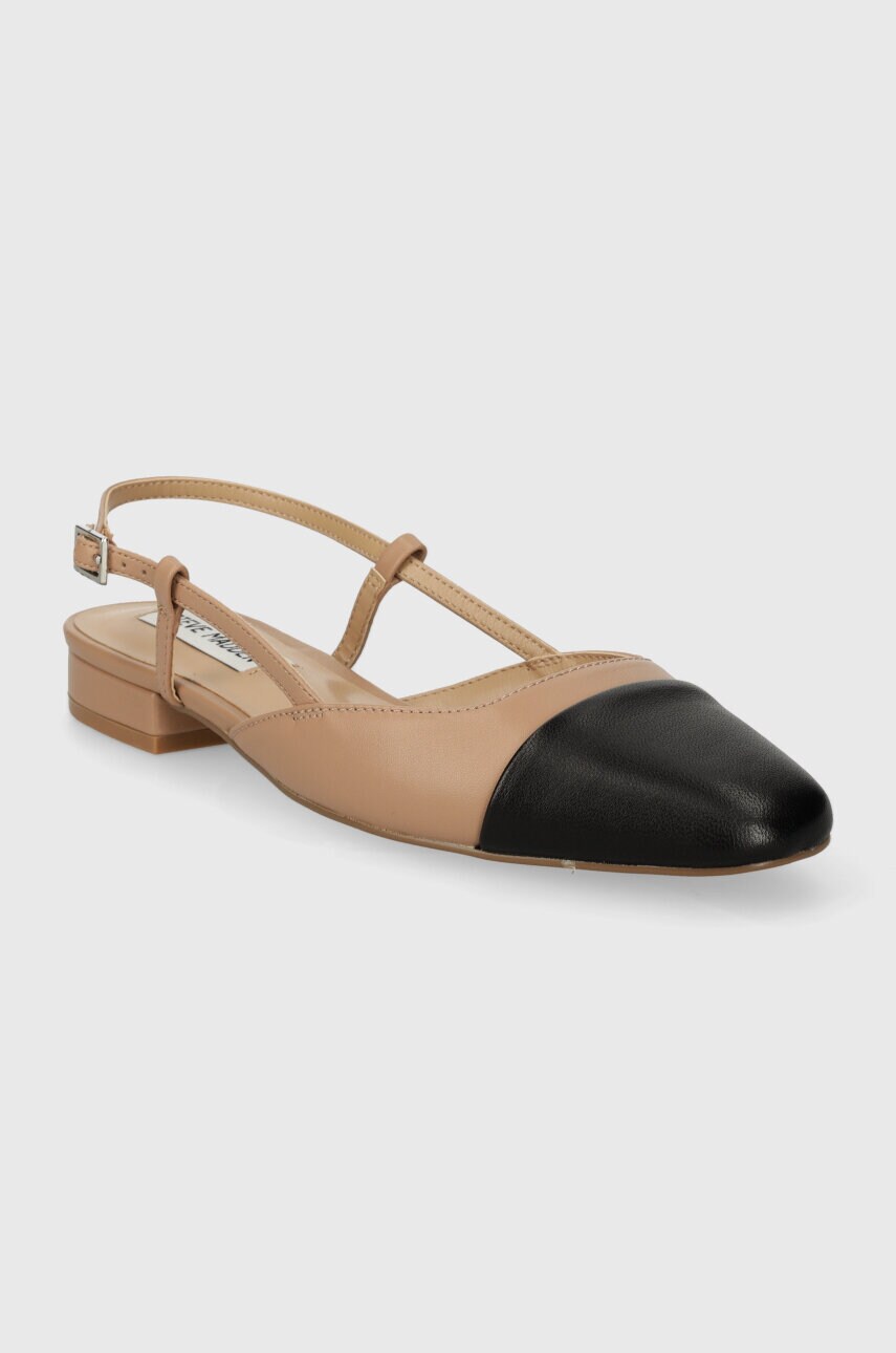 Шкіряні балетки Steve Madden Belinda колір бежевий відкрита п'ята SM11002823