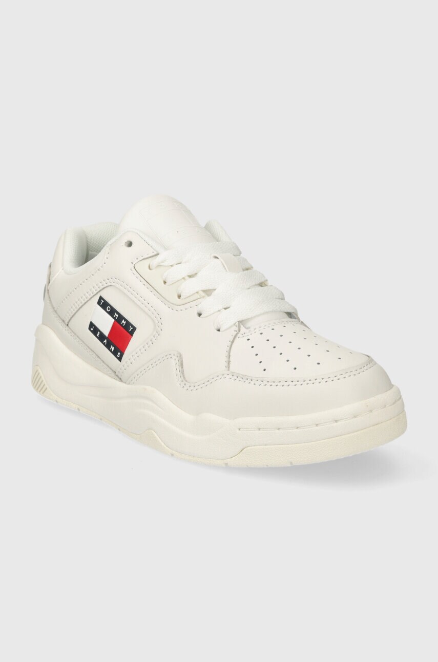 Кросівки Tommy Jeans TJW NEW BASKET SNEAKER LC колір бежевий EN0EN02524