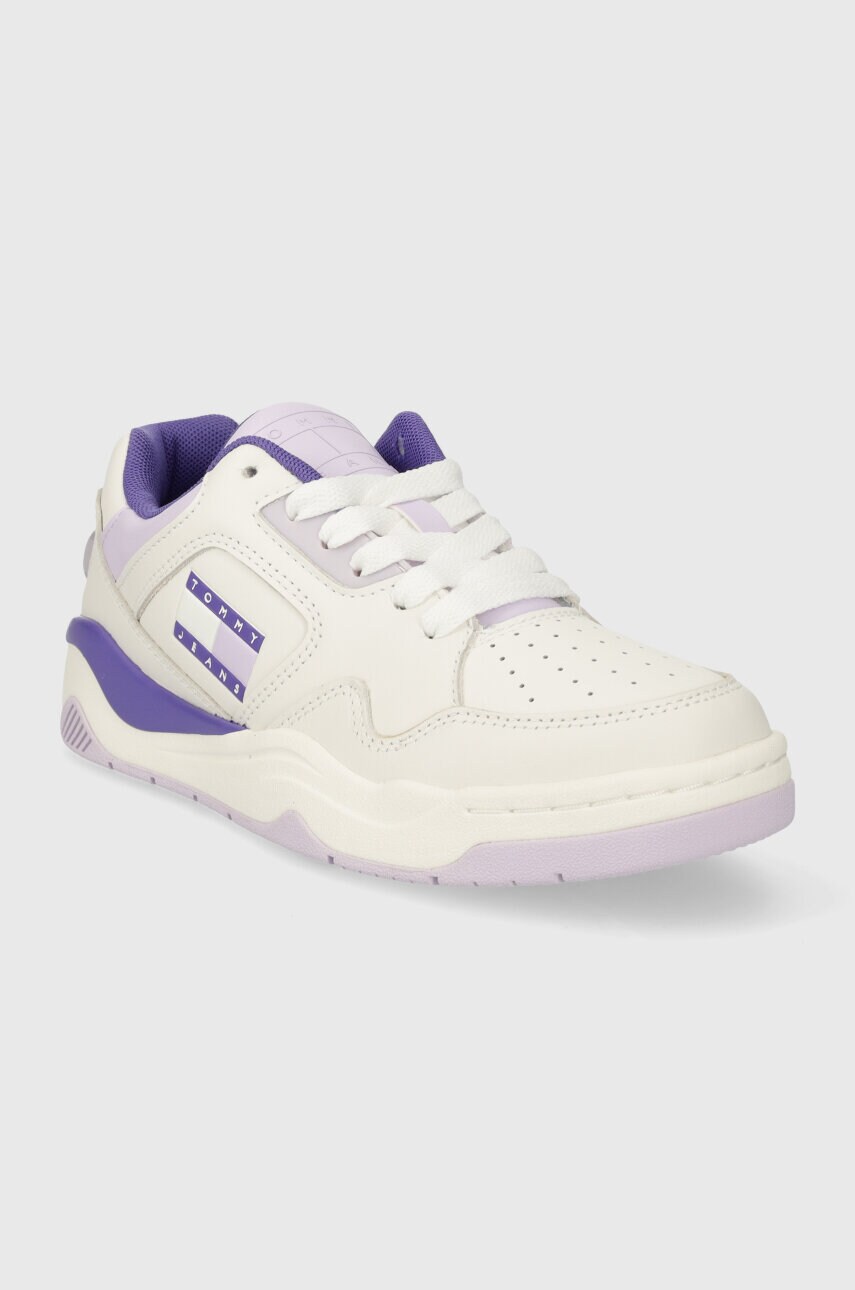 Кросівки Tommy Jeans TJW NEW BASKET SNEAKER LC колір фіолетовий EN0EN02524