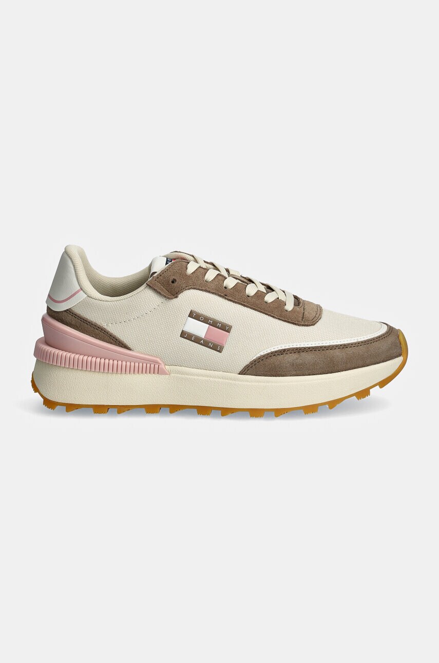 Кросівки Tommy Jeans TJW TECH RUNNER ESS колір бежевий EN0EN02511
