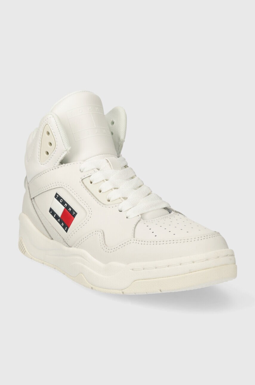 Кросівки Tommy Jeans TJW NEW BASKET MC колір білий EN0EN02493