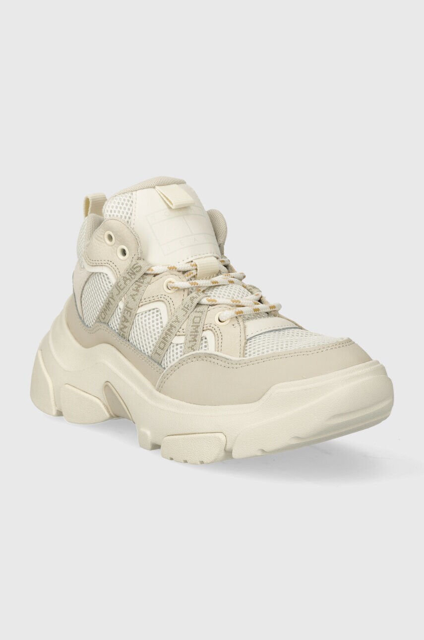 Кросівки Tommy Jeans TJW MODULAR RUNNER колір бежевий EN0EN02473