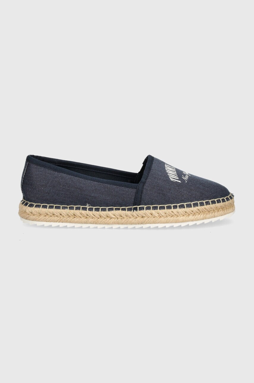 Еспадрилі Tommy Jeans TJW VARSITY ESPADRILLE колір синій EN0EN02470