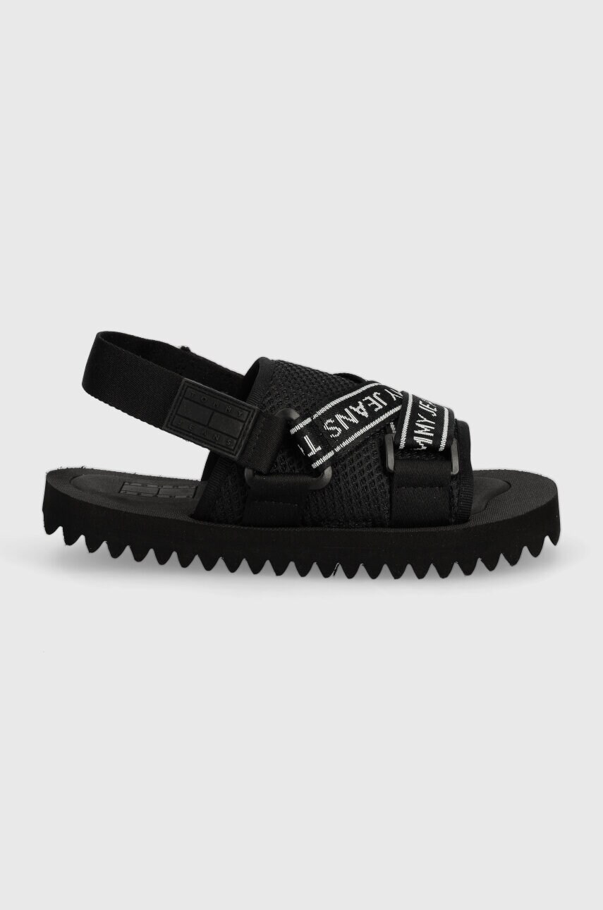 Сандалі Tommy Jeans TJW PREMIUM EVA SANDAL жіночі колір чорний EN0EN02462