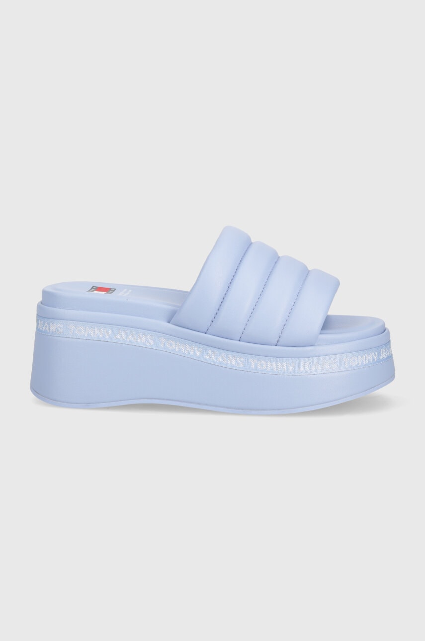 Шльопанці Tommy Jeans TJW WEDGE SANDAL жіночі на танкетці EN0EN02455