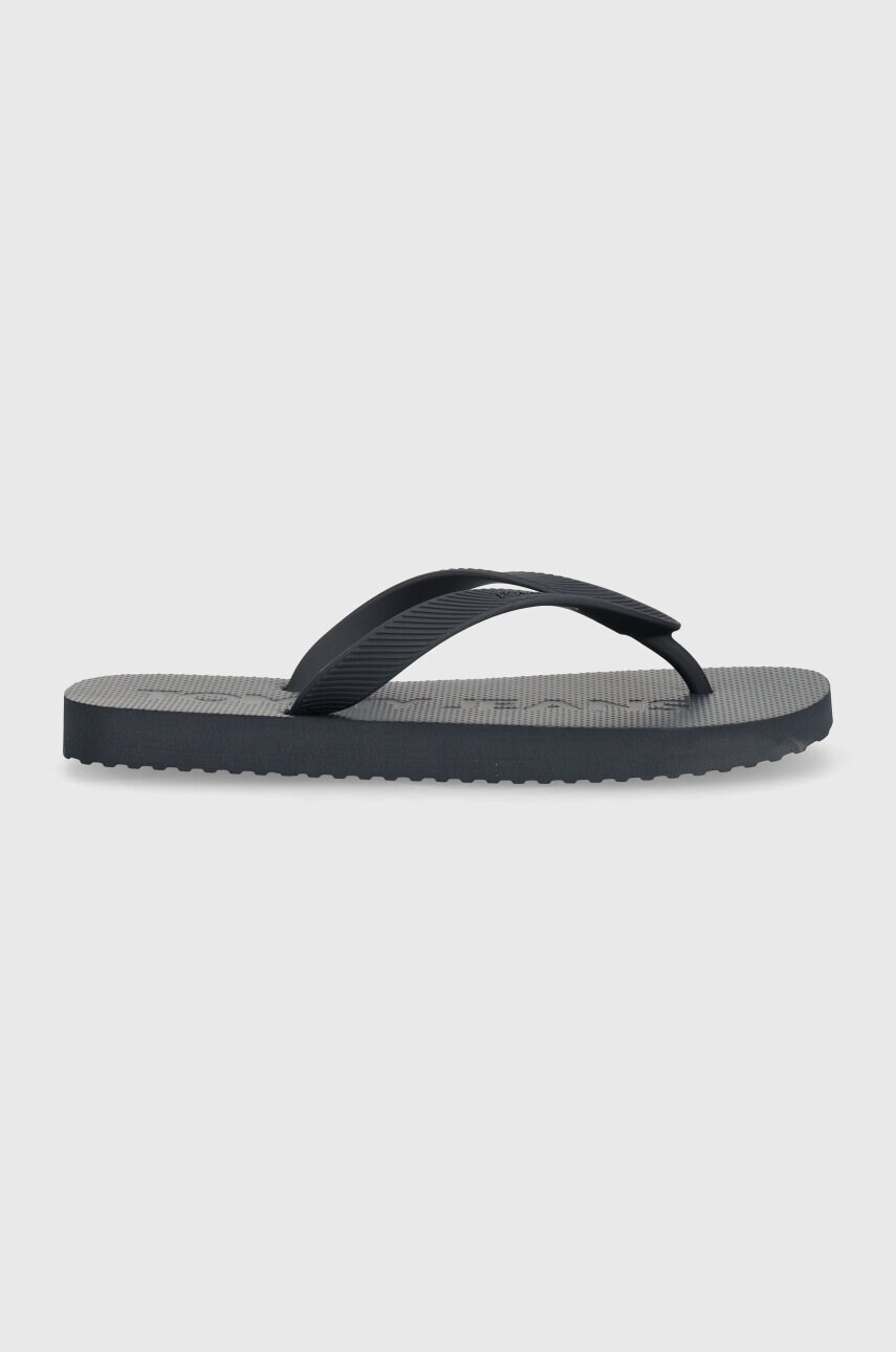 В'єтнамки Tommy Jeans TJW LOGO FLIP FLOP жіночі колір синій на плоскому ходу EN0EN02447