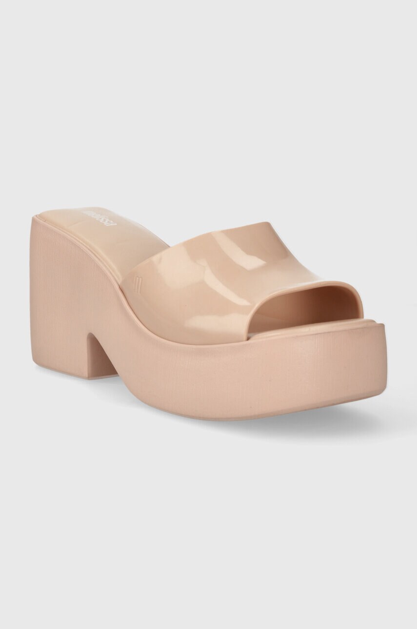 Шльопанці Melissa MELISSA POSH AD жіночі колір рожевий каблук блок M.35702.Q083