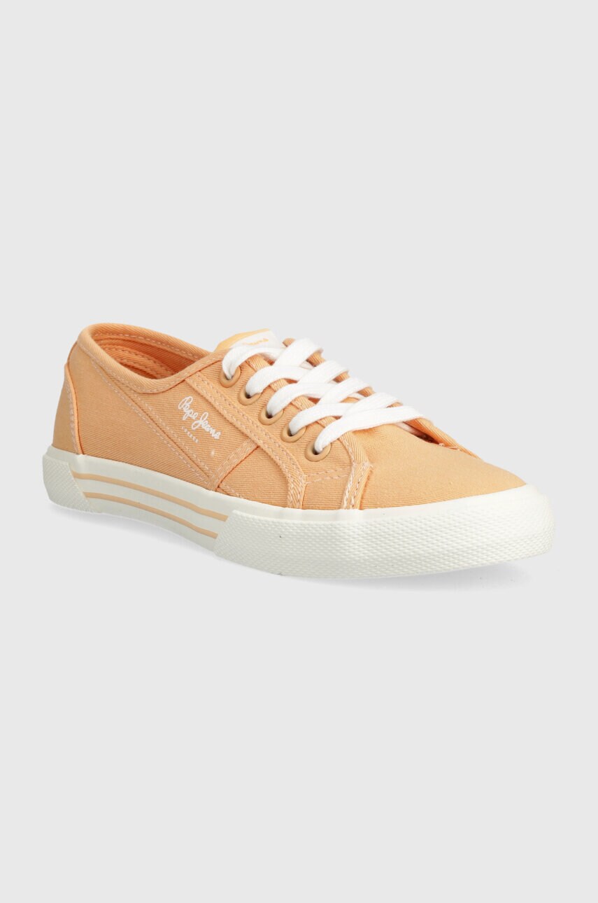 Кеди Pepe Jeans PLS31287 жіночі колір помаранчевий BRADY BASIC W