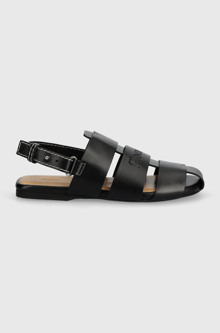 Шкіряні сандалі JW Anderson Fisherman Sandal жіночі колір чорний ANW42215A