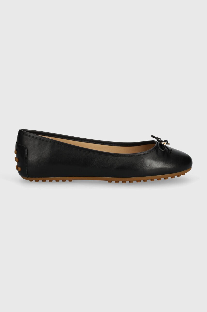 Шкіряні балетки Lauren Ralph Lauren Jayna колір чорний  802927941001