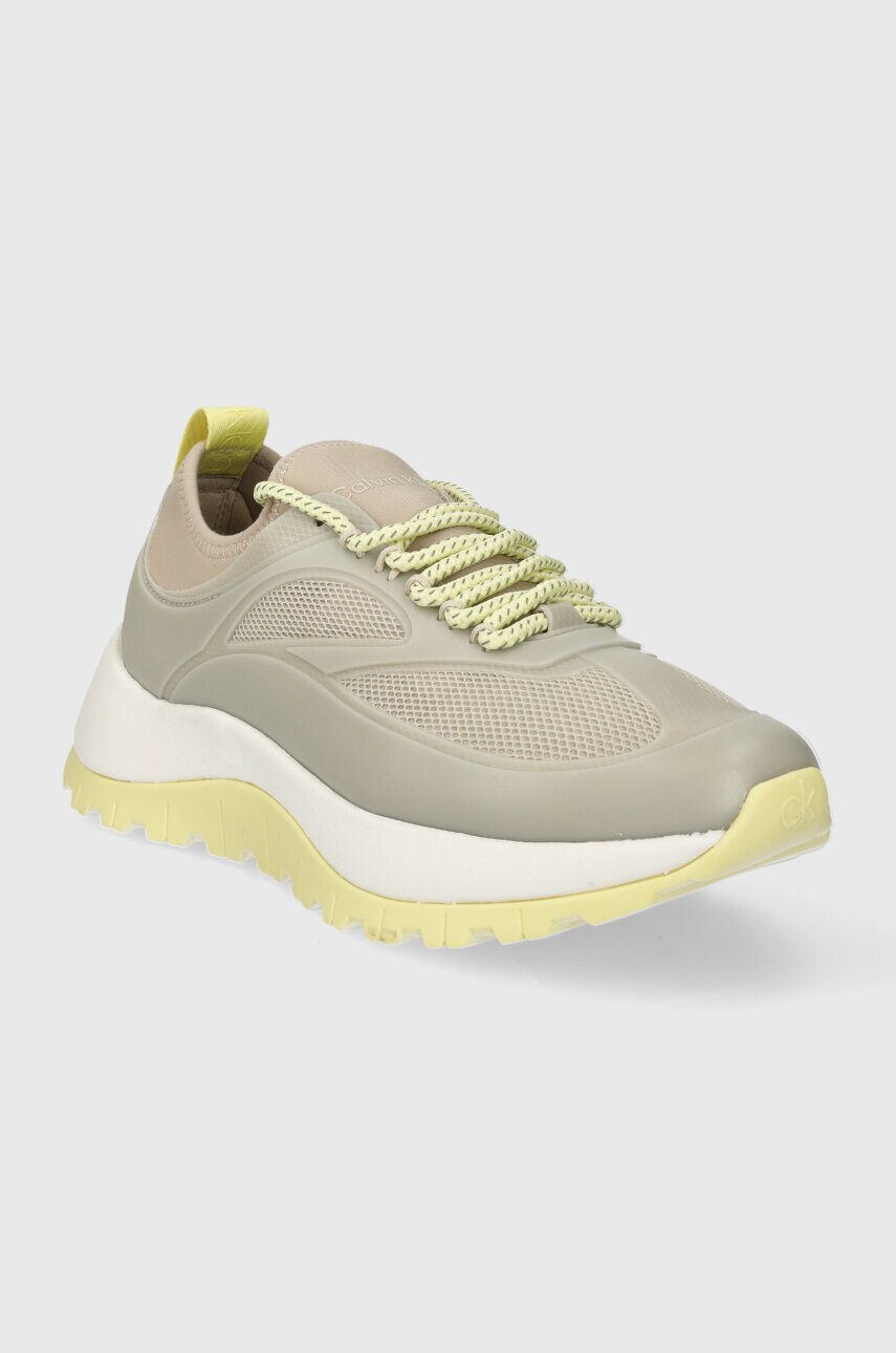 Кросівки Calvin Klein RUNNER LACE UP CAGING колір сірий HW0HW01900