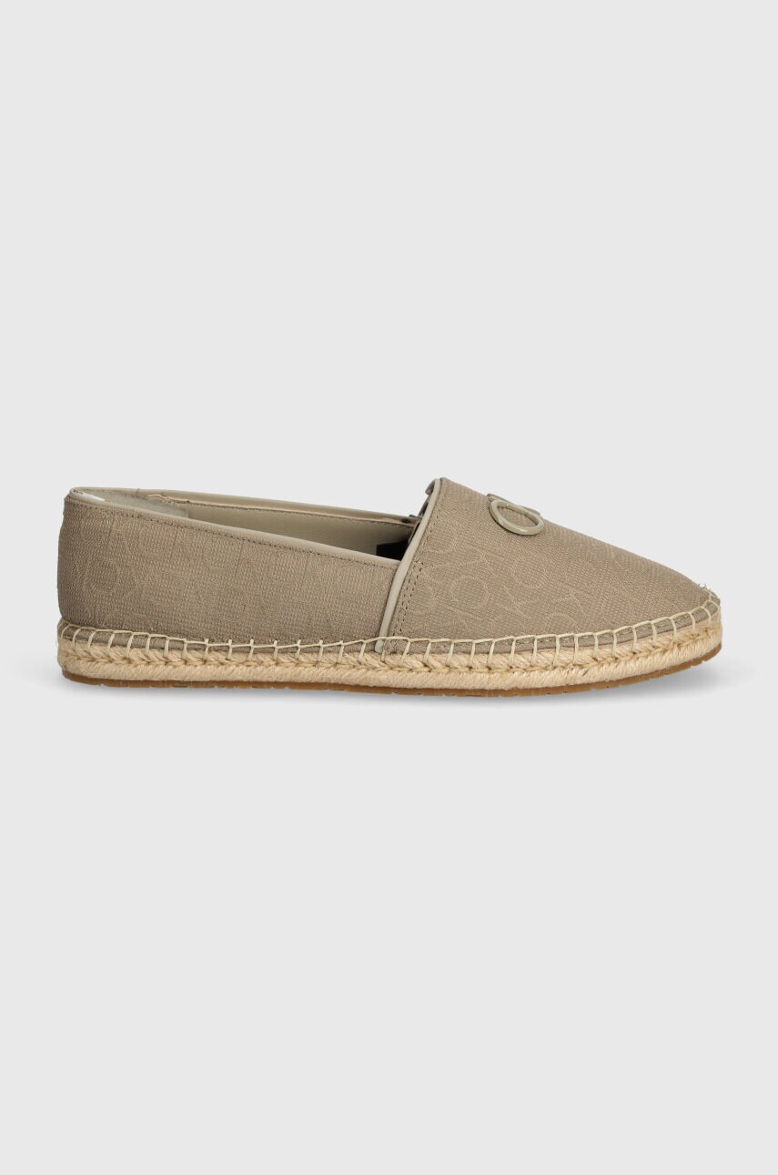 Еспадрилі Calvin Klein ESPADRILLE RELOCK MONOCQ колір бежевий HW0HW01916