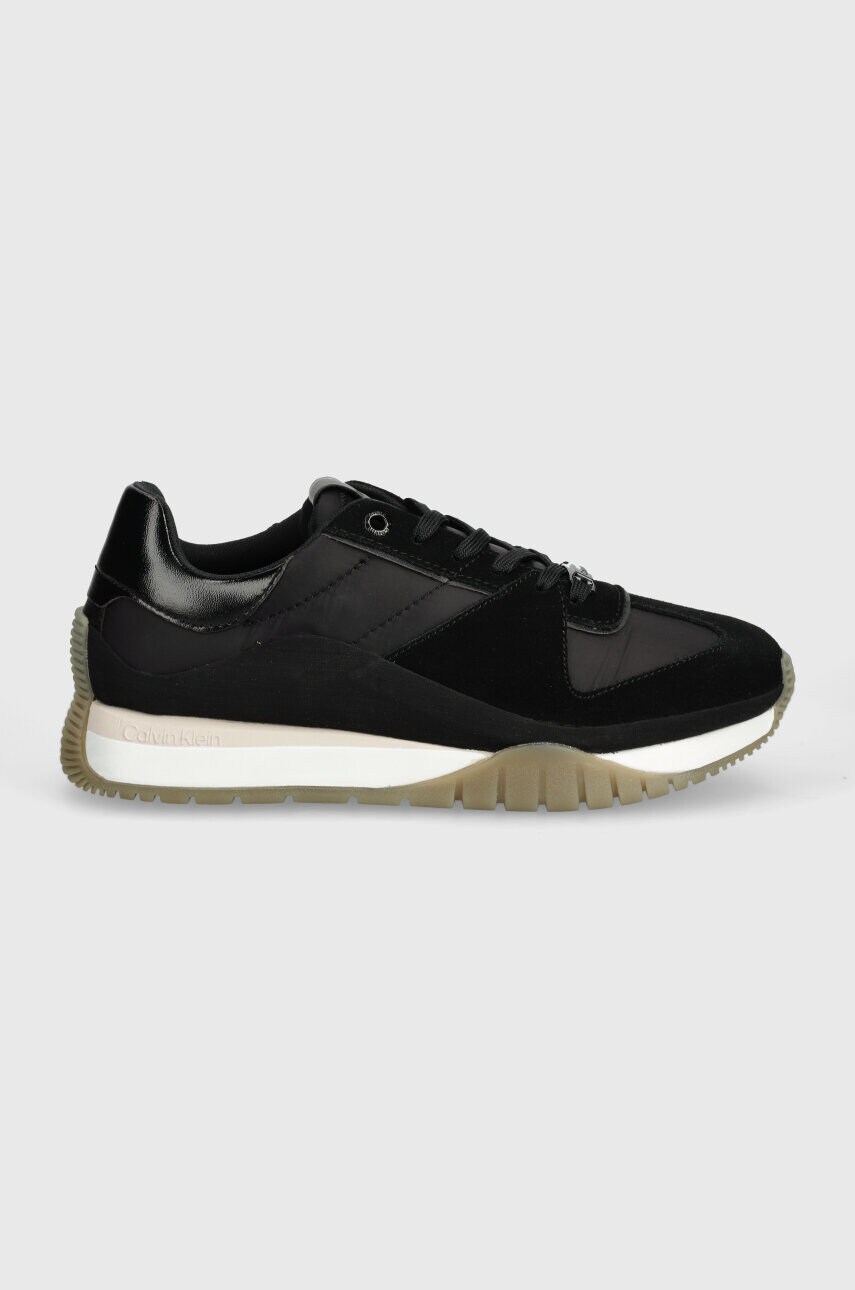 Кросівки Calvin Klein RUNNER LACE UP LTH/NYLON колір чорний HW0HW02130