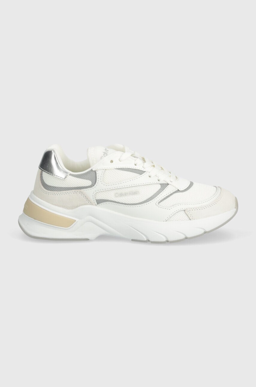 Кросівки Calvin Klein RUNNER LACE UP MESH колір бежевий HW0HW02133