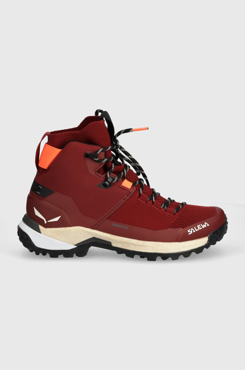 Черевики Salewa Puez Knit Mid Powertex жіночі колір бордовий 00-0000061435