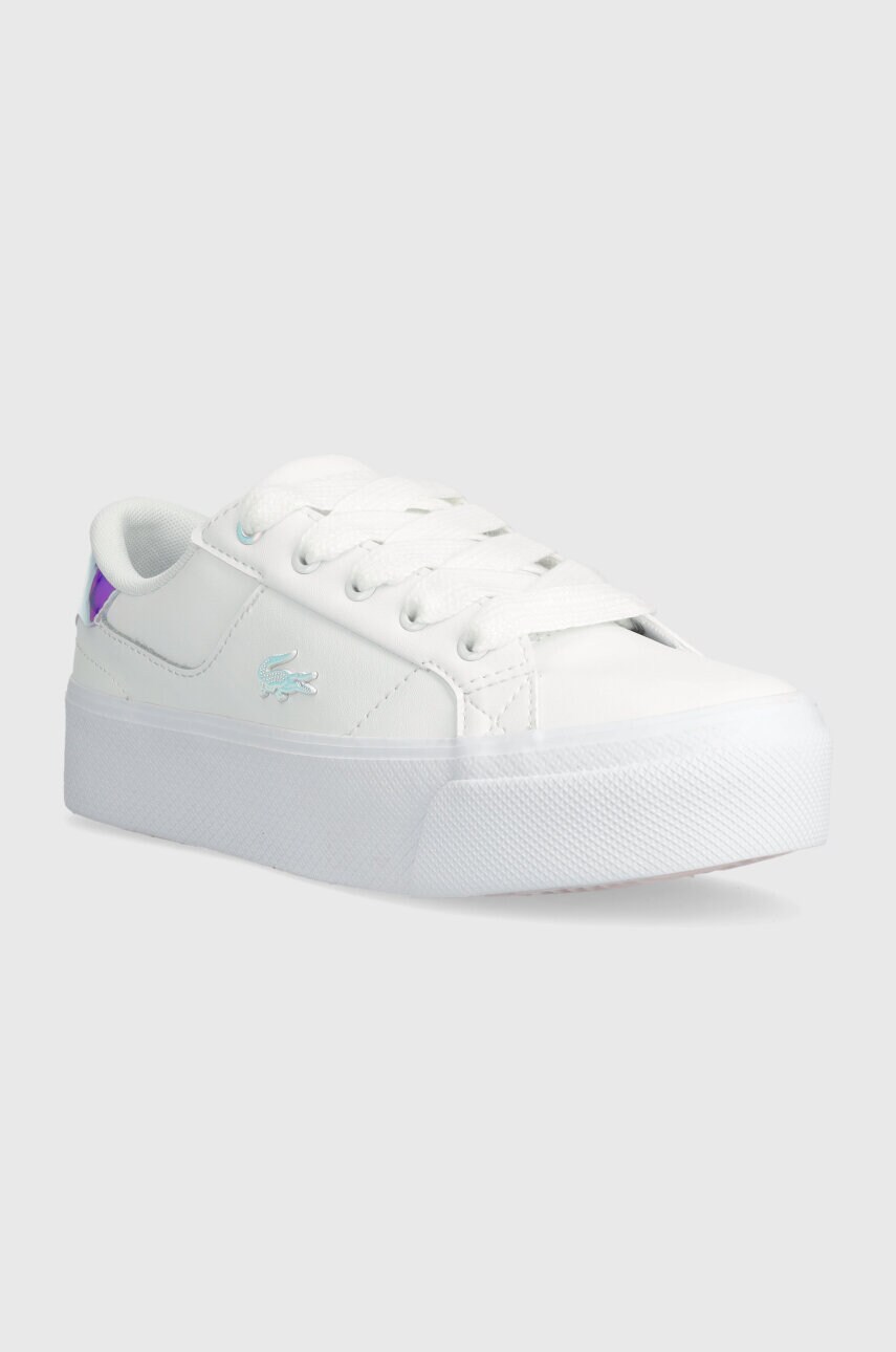 Кросівки Lacoste Ziane Platform Leather колір білий 47CFA0004