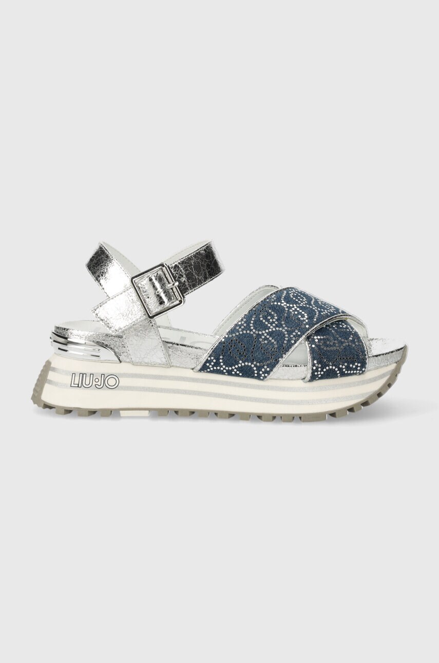 Сандалі Liu Jo LIU JO MAXI WONDER SANDAL 11 жіночі колір срібний на платформі BA4105EX259S3254