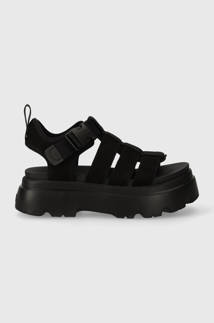 Сандалі UGG Cora жіночі колір чорний на платформі 1152698