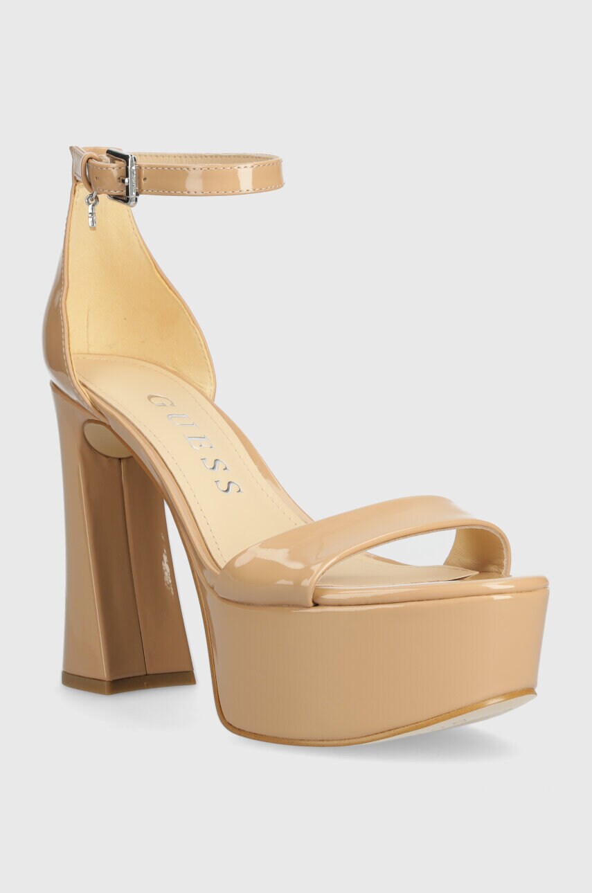 Купити Сандалі Guess IDAS колір бежевий FLJIDS PAT03 – головне зображення