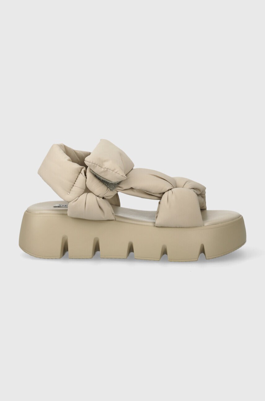 Сандалі Steve Madden Bonkers жіночі колір бежевий на платформі SM11002465