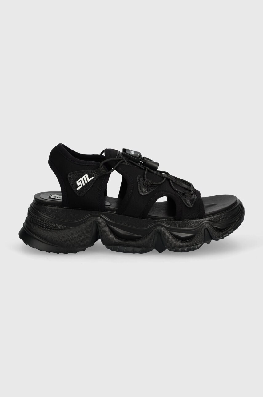 Сандалі Steve Madden Chivalry жіночі колір чорний на платформі SM11003058