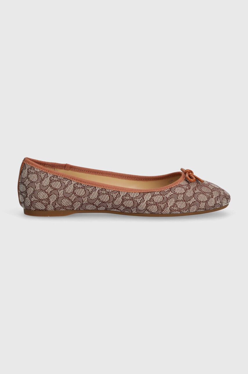 Балетки Coach ABIGAIL колір коричневий  CT240