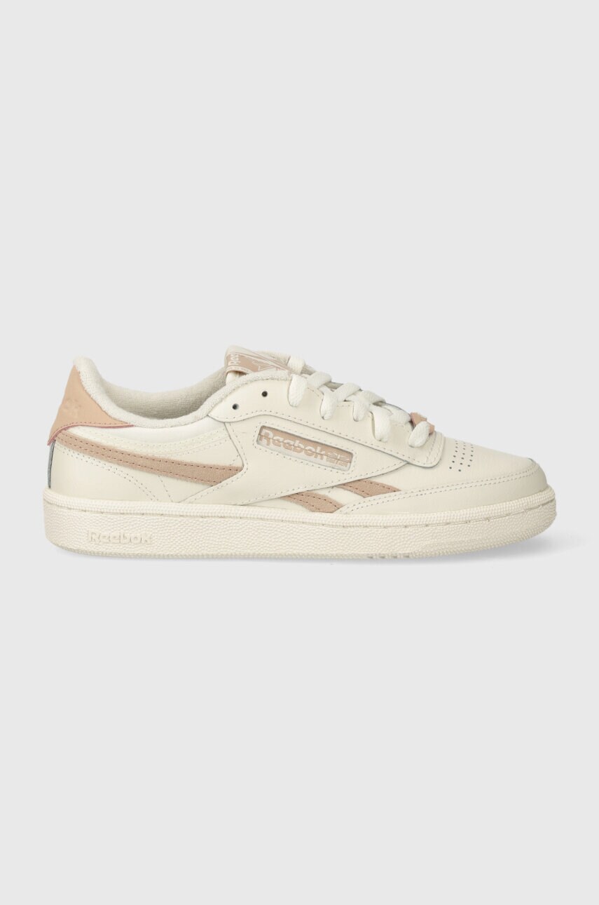 Шкіряні кросівки Reebok Classic Club C колір білий 100074921