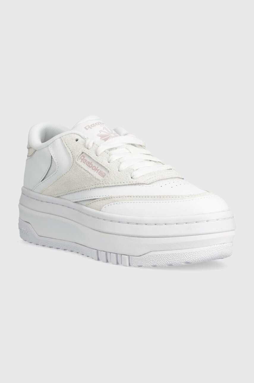 Шкіряні кросівки Reebok Classic CLUB C колір білий