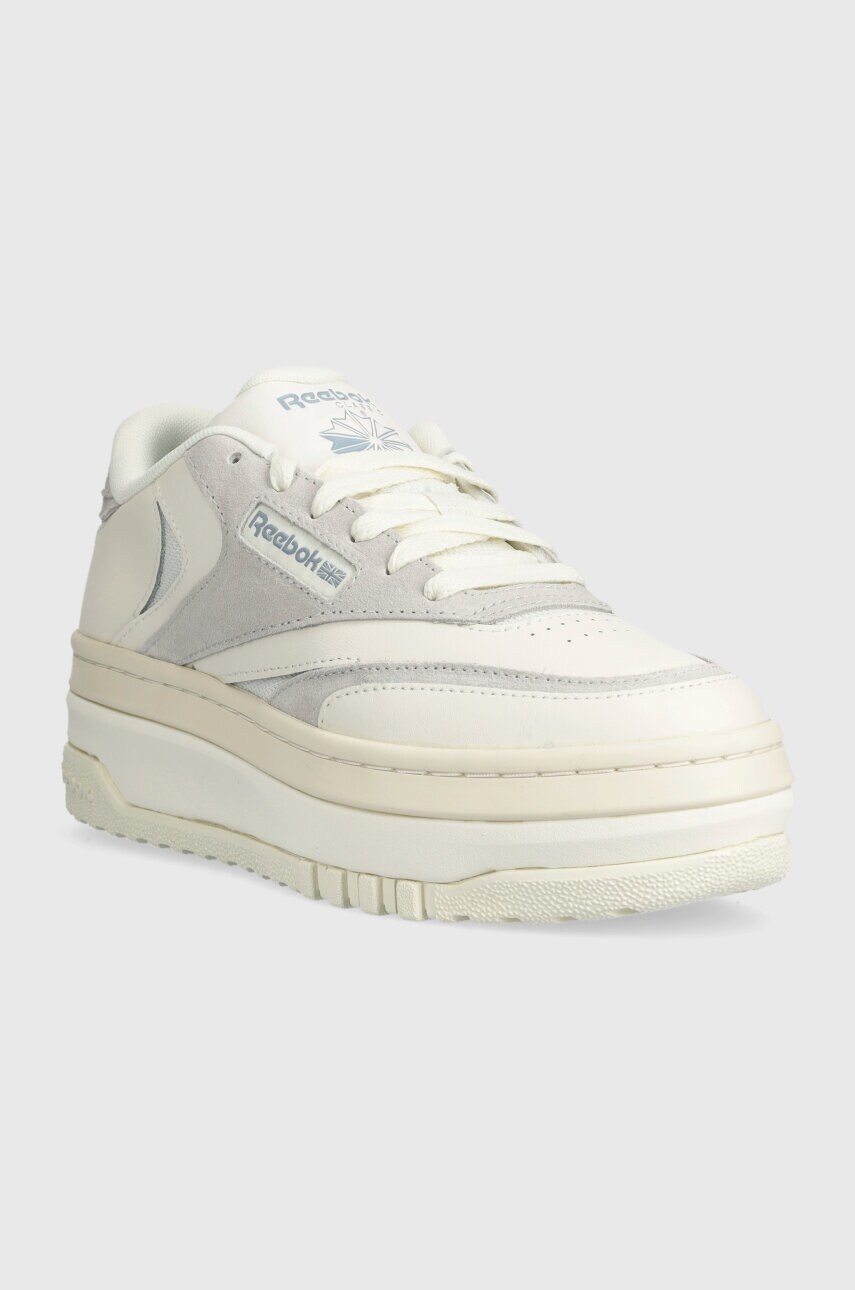 Шкіряні кросівки Reebok Classic CLUB C колір бежевий