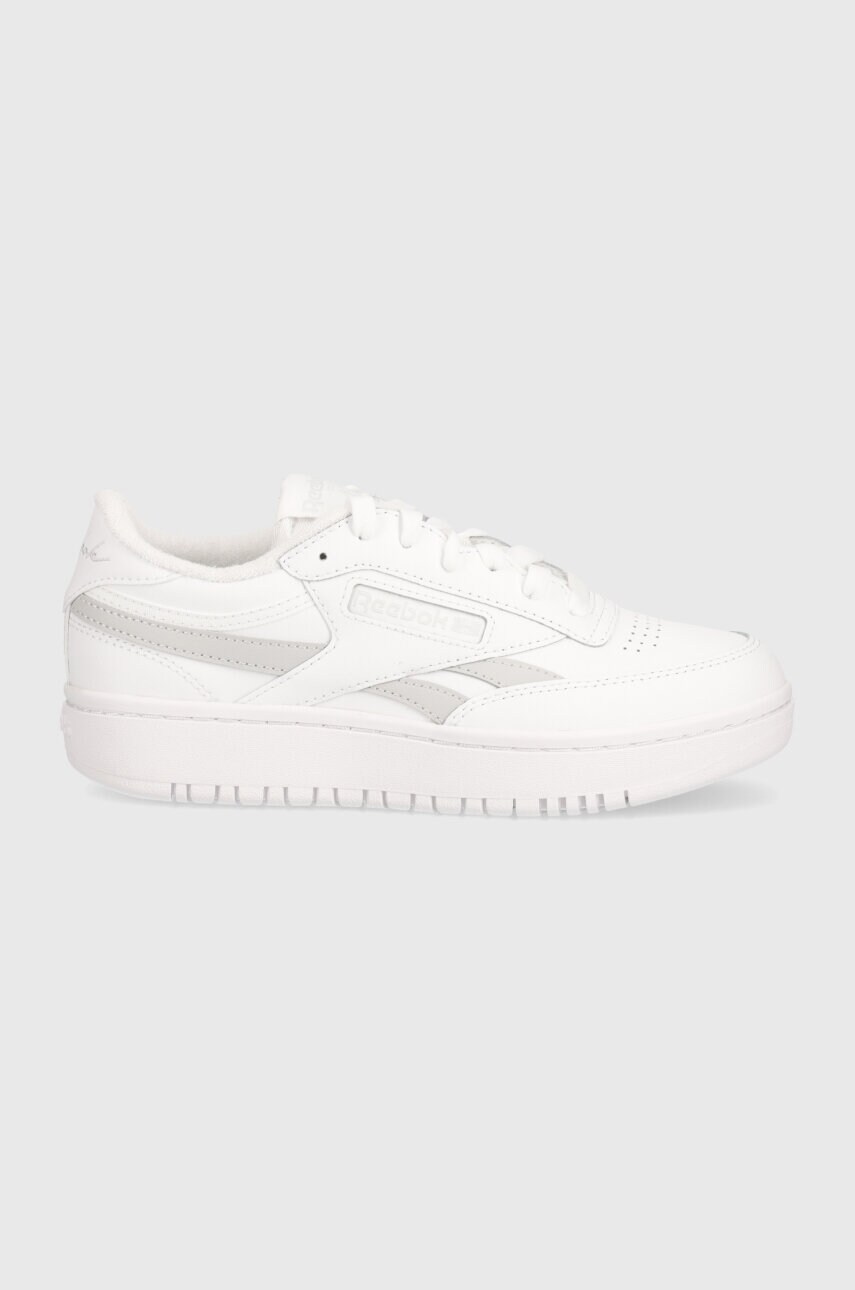 Шкіряні кросівки Reebok Classic Club C колір білий 100074269