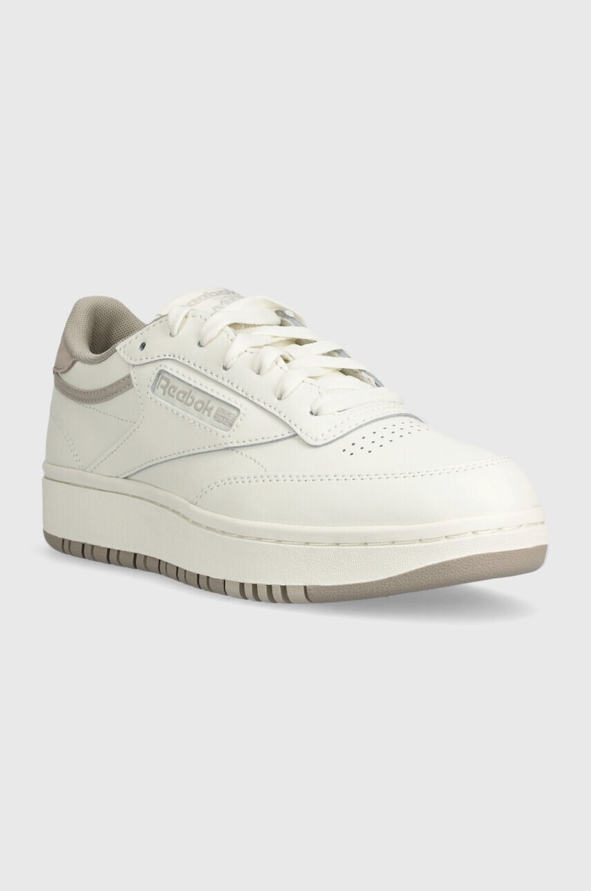 Шкіряні кросівки Reebok Classic CLUB C колір бежевий