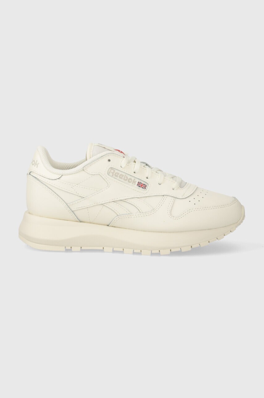 Шкіряні кросівки Reebok Classic CLASSIC LEATHER колір бежевий