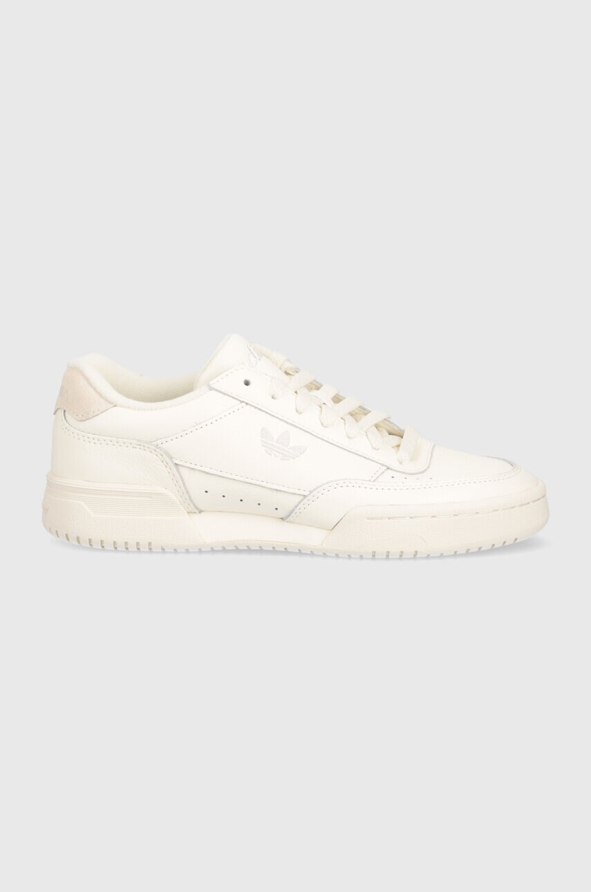 Шкіряні кросівки adidas Originals Court Super W колір бежевий IE8079