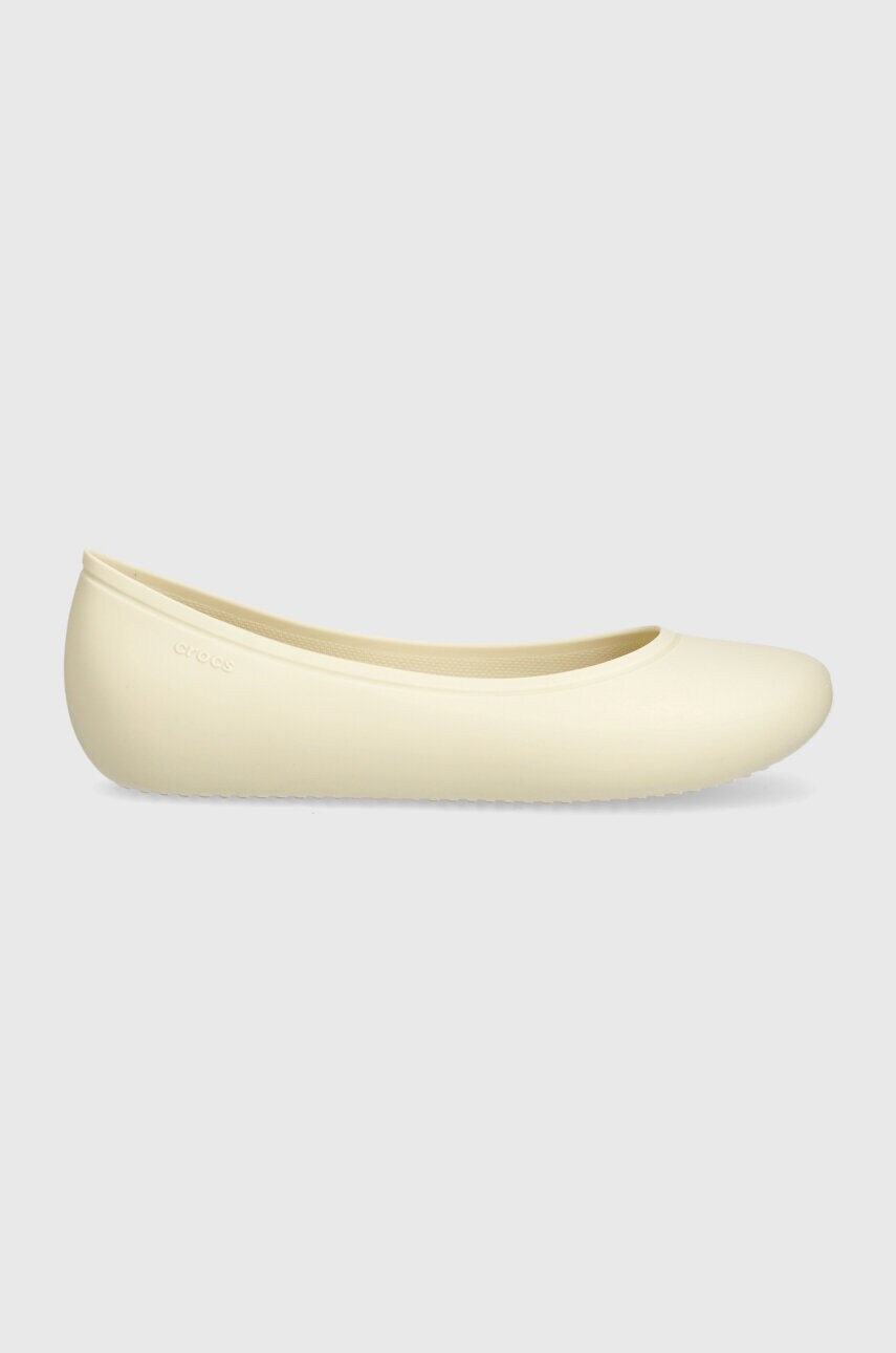 Балетки Crocs Brooklyn Flat колір бежевий  209384