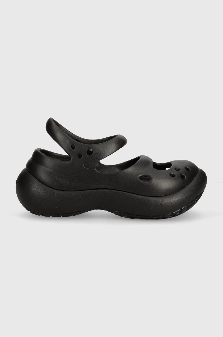 Сандалі Crocs Phaedra жіночі колір чорний на платформі 209560