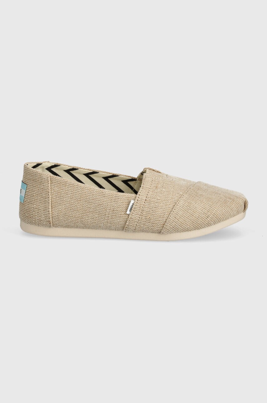 Еспадрилі Toms Alpargata колір бежевий 10018279