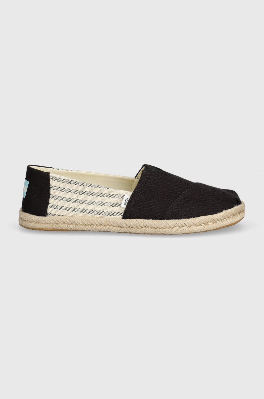 Еспадрилі Toms Alpargata Rope колір чорний 10019904
