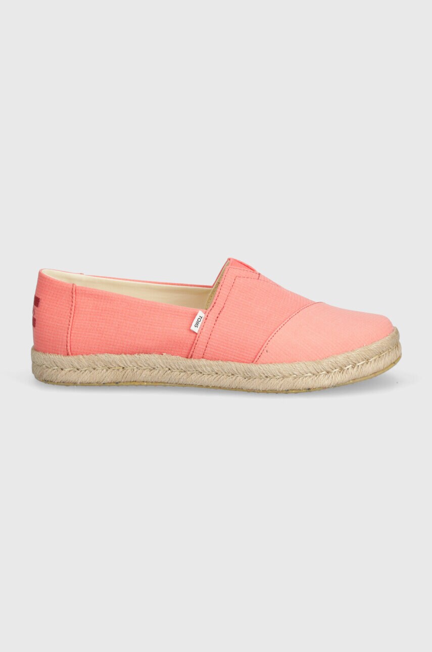 Еспадрилі Toms Alpargata Rope 2.0 колір рожевий 10020709