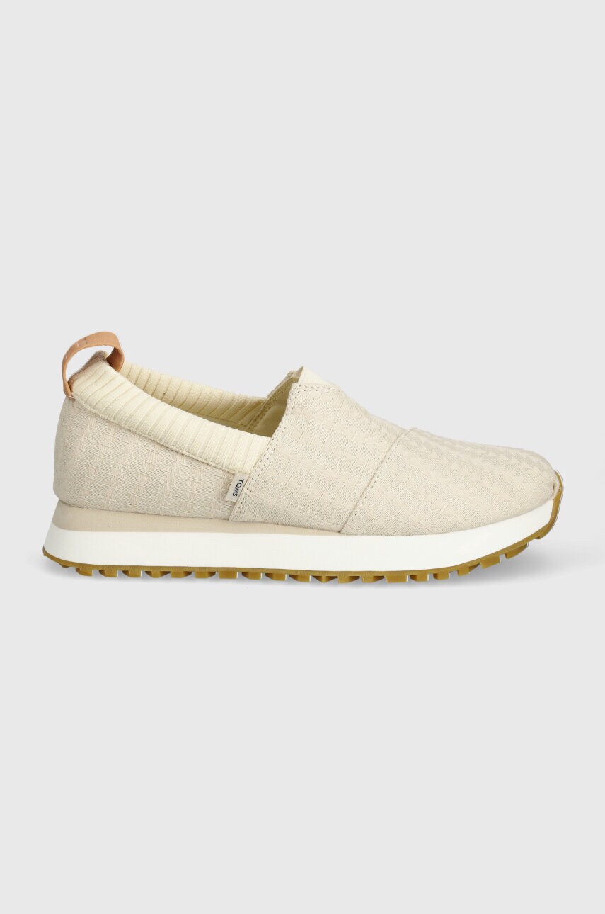 Кеди Toms Alpargata Resident 2.0 колір бежевий 10020647